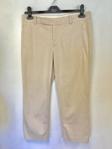 STILLS NUDE/ BLUSH COTTON CROP TROUSERS SIZE 10