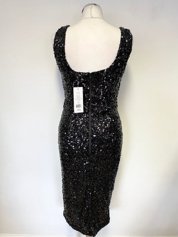 BRAND NEW FRENCH CONNECTION BLACK HOLOGRAM SLEEVELESS COCKTAIL DRESS SIZE 10