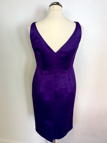 MARKS & SPENCER AUTOGRAPH OCCASIONS PURPLE DRESS & JACKET SUIT SIZE 12