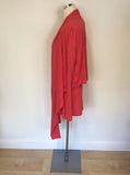 SANDWICH CORAL PINK TOP & MATCHING CARDIGAN SIZE M