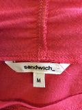 SANDWICH CORAL PINK TOP & MATCHING CARDIGAN SIZE M