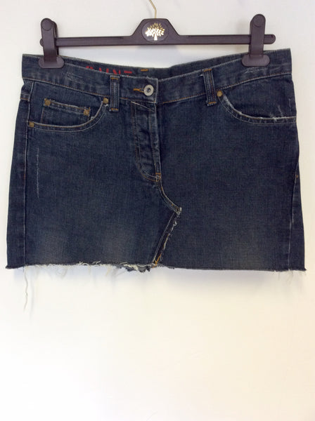 ALL SAINTS BLUE DENIM MINI SKIRT SIZE M/L