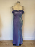 TAILOR MADE LIGHT BLUE/ LILAC EVENING DRESS & WRAP SIZE 12