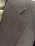 ROY ROBSON DARK BLUE PINSTRIPE WOOL SUIT SIZE 46L/ 40W