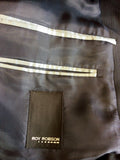 ROY ROBSON DARK BLUE PINSTRIPE WOOL SUIT SIZE 46L/ 40W