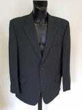 ROY ROBSON CHARCOAL GREY PINSTRIPE WOOL SUIT SIZE 46L/ 40W