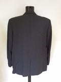 ROY ROBSON CHARCOAL GREY PINSTRIPE WOOL SUIT SIZE 46L/ 40W