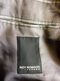 ROY ROBSON CHARCOAL GREY PINSTRIPE WOOL SUIT SIZE 46L/ 40W