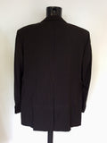 ROY ROBSON BLACK & GOLD PINSTRIPE WOOL SUIT SIZE 46L/ 40W