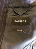 JAEGER DARK BLUE PINSTRIPE WOOL SUIT SIZE 40R / 34W