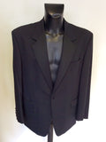 KINGSTON MENSWEAR BLACK TUXEDO SUIT SIZE 46R / 40W