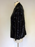 BRAND NEW MONSOON BLACK SEQUINNED CARDIGAN / JACKET SIZE L