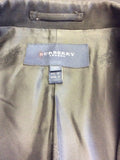 BURBERRY BLACK WOOL SUIT JACKET SIZE 14