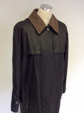 CLOUD NINE BROWN WAX COATED COAT SIZE M