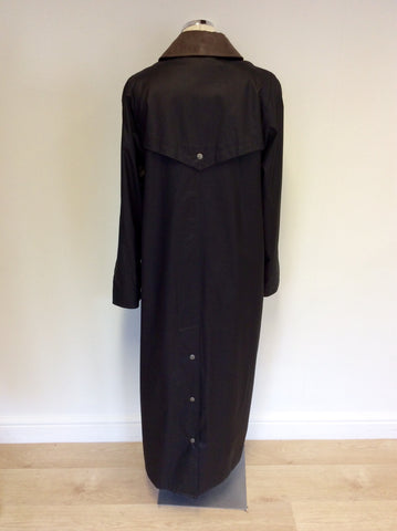 CLOUD NINE BROWN WAX COATED COAT SIZE M