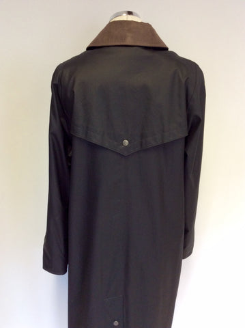 CLOUD NINE BROWN WAX COATED COAT SIZE M