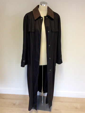CLOUD NINE BROWN WAX COATED COAT SIZE M