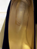 KURT GEIGER DARK BLUE SUEDE HEELS SIZE 7/40.5