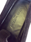 LOUIS VUITTON BLACK SUEDE MONTE CARLO SLIP ON LOAFERS SIZE 9/43