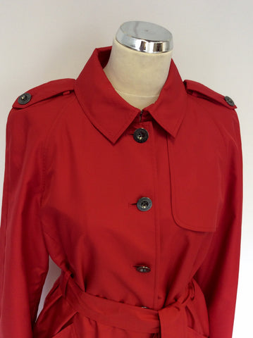 HOBBS RED BELTED MAC SIZE 12