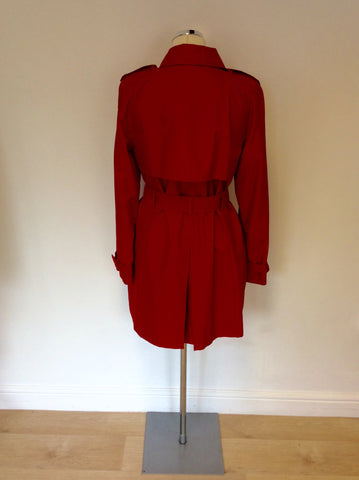 HOBBS RED BELTED MAC SIZE 12