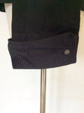 DAKS BLACK PLEATED FRONT SHIRT SIZE 14