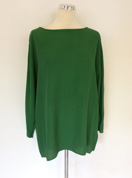 REISS CLAUDIA GREEN BATWING TOP SIZE 14
