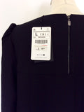 BRAND NEW ZARA WOMAN BLACK 3/4 SLEEVE SHIFT DRESS SIZE L