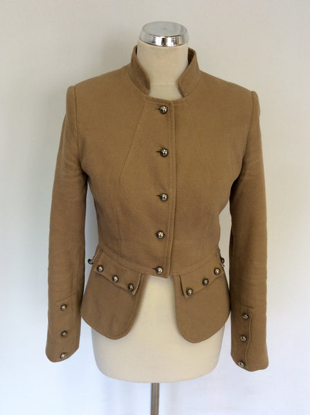 DAY BY BIRGER ET MIKKELSEN CAMEL COTTON JACKET SIZE 36 UK 8