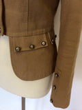 DAY BY BIRGER ET MIKKELSEN CAMEL COTTON JACKET SIZE 36 UK 8