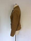 DAY BY BIRGER ET MIKKELSEN CAMEL COTTON JACKET SIZE 36 UK 8