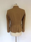 DAY BY BIRGER ET MIKKELSEN CAMEL COTTON JACKET SIZE 36 UK 8