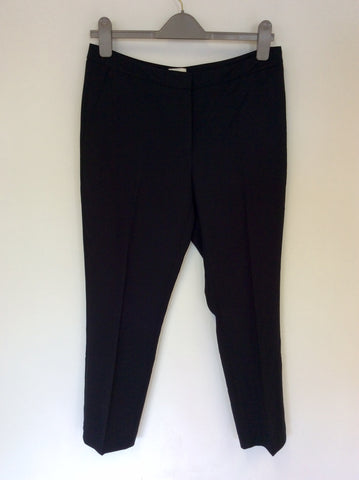 BRAND NEW REISS LEE BLACK TAILORED CROP TROUSERS SIZE 10