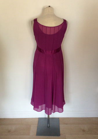 HOBBS PINK SILK SPECIAL OCCASION DRESS SIZE 10