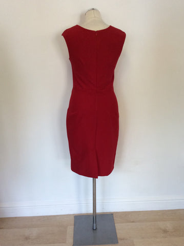 ITALIAN LUNA ALLEGRA RED PENCIL DRESS SIZE M