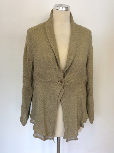 THE MASAI CLOTHING COMPANY OATMEAL JACKET SIZE L