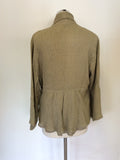 THE MASAI CLOTHING COMPANY OATMEAL JACKET SIZE L