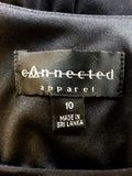 CONNECTED APPAREL BLACK LONG EVENING/OCCASION DRESS SIZE 14