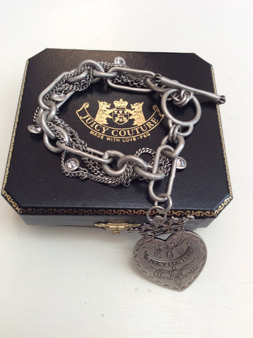 JUICY COUTURE CHAIN BRACELET WITH HANGING HEART