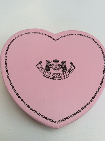 BRAND NEW JUICY COUTURE SILVER HOOP EARRING WITH HANGING PENDANTS