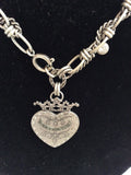 JUICY COUTURE STAINLESS STEEL CHAIN CHOKER IN BOX