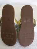 BRAND NEW JUICY COUTURE SILVER TOE POST FLIP FLOPS SIZE 1.5
