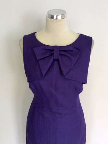 HOBBS INVITATION PURPLE PENCIL DRESS & JACKET SUIT SIZE 14
