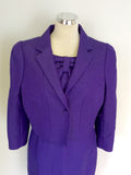HOBBS INVITATION PURPLE PENCIL DRESS & JACKET SUIT SIZE 14