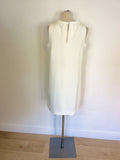 MARKS & SPENCER AUTOGRAPH WHITE SHIFT DRESS SIZE 14