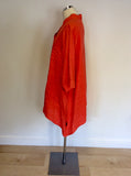 SARAH SANTOS CORAL OVERSIZE LINEN TOP SIZE M