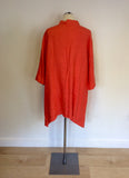 SARAH SANTOS CORAL OVERSIZE LINEN TOP SIZE M