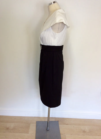 BRAND NEW R&M RICHARDS BLACK & WHITE SPECIAL OCCASION DRESS SIZE 12