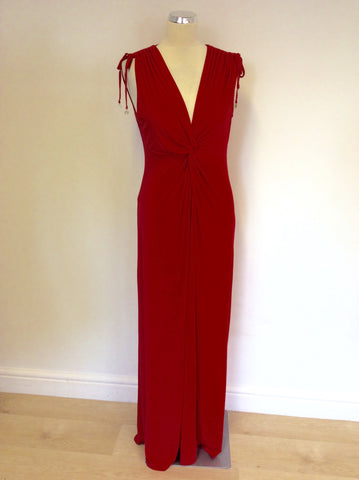 BRAND NEW MARKS & SPENCER AUTOGRAPH RED MAXI DRESS SIZE 12
