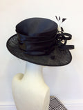 OCCASIONS BY FAILSWORTH MILLINERY BLACK COIL & FEATHER TRIM FORMAL HAT
